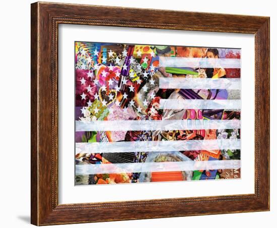 Murican Flag-Artpoptart-Framed Giclee Print