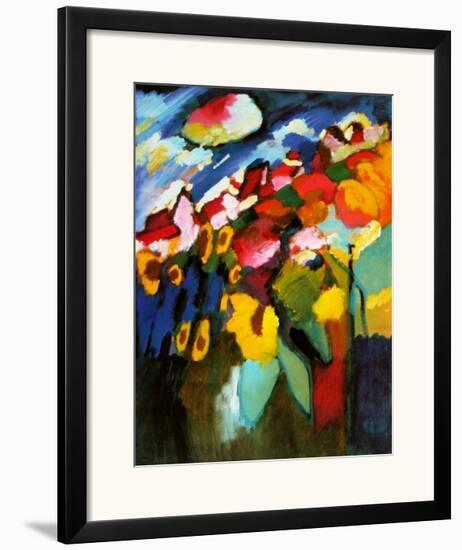 Murnau-Garden II, 1910-Wassily Kandinsky-Framed Art Print