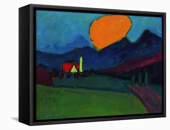 Murnau - Landscape Orange Cloud, c.1909-Alexej Von Jawlensky-Framed Premier Image Canvas