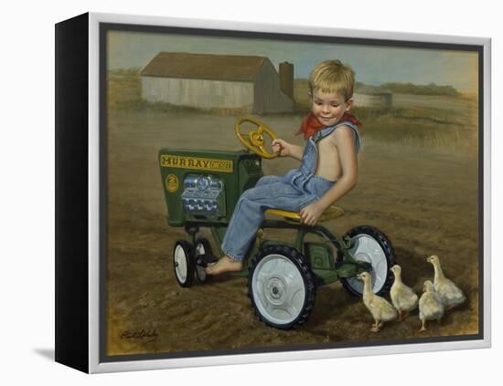 Murray Diesel Tractor-David Lindsley-Framed Premier Image Canvas