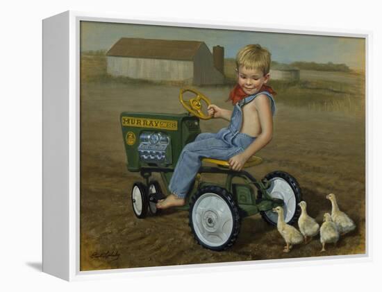 Murray Diesel Tractor-David Lindsley-Framed Premier Image Canvas