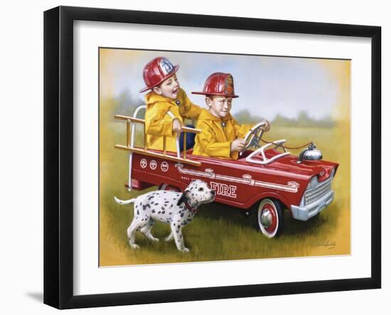 Murray Fire Truck-David Lindsley-Framed Giclee Print