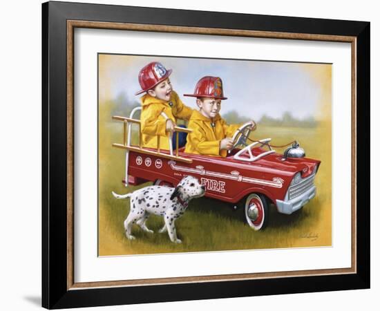 Murray Fire Truck-David Lindsley-Framed Giclee Print