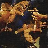 Cigar Bar Love-Murray Murray Henderson Fine Art-Mounted Giclee Print