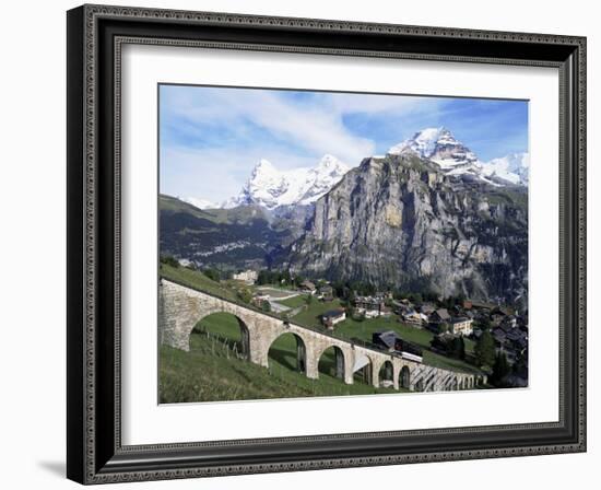 Murren, Eiger, Monch and Jungfrau, Bernese Oberland, Switzerland-Hans Peter Merten-Framed Photographic Print