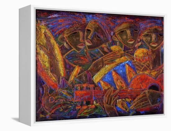 Musas Del Caribe-Oscar Ortiz-Framed Premier Image Canvas