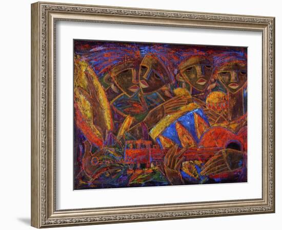 Musas Del Caribe-Oscar Ortiz-Framed Giclee Print