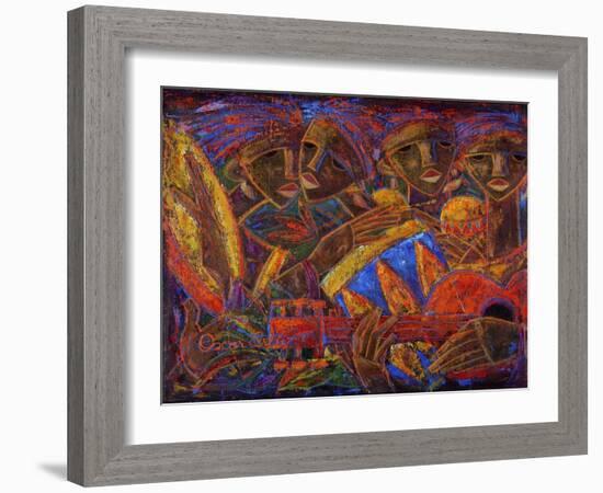 Musas Del Caribe-Oscar Ortiz-Framed Giclee Print