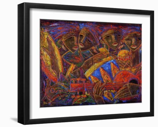 Musas Del Caribe-Oscar Ortiz-Framed Giclee Print