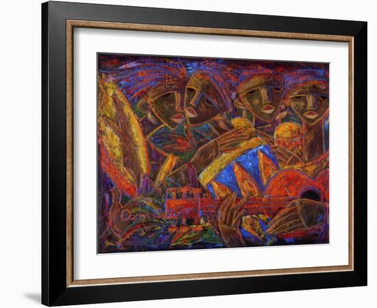 Musas Del Caribe-Oscar Ortiz-Framed Giclee Print