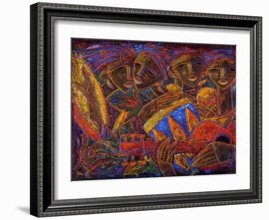 Musas Del Caribe-Oscar Ortiz-Framed Giclee Print