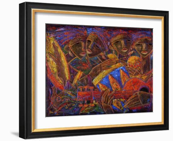 Musas Del Caribe-Oscar Ortiz-Framed Giclee Print