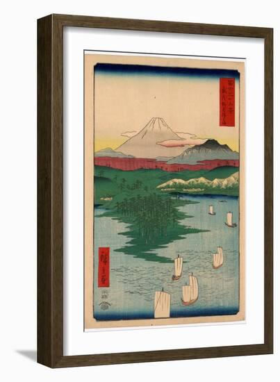 Musashi Noge Yokohama-Utagawa Hiroshige-Framed Giclee Print