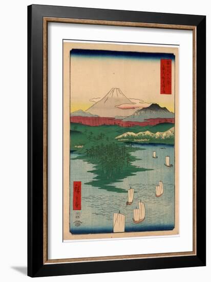 Musashi Noge Yokohama-Utagawa Hiroshige-Framed Giclee Print