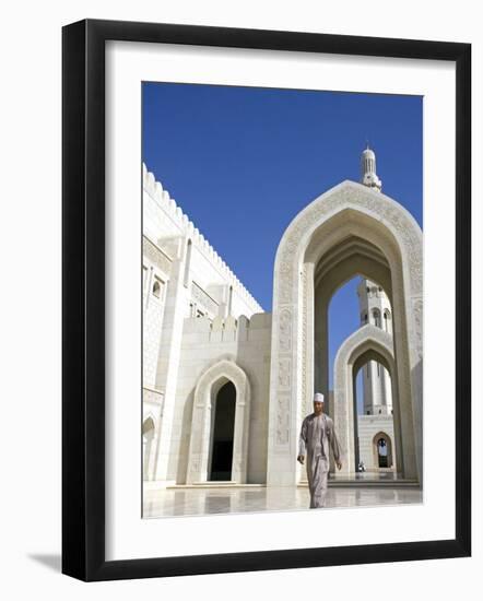 Muscat, the Grand Mosquea Is a Magnificent Example of Modern Islamic Architecture, Oman-Mark Hannaford-Framed Photographic Print