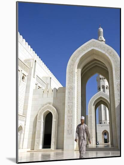 Muscat, the Grand Mosquea Is a Magnificent Example of Modern Islamic Architecture, Oman-Mark Hannaford-Mounted Photographic Print