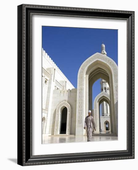 Muscat, the Grand Mosquea Is a Magnificent Example of Modern Islamic Architecture, Oman-Mark Hannaford-Framed Photographic Print