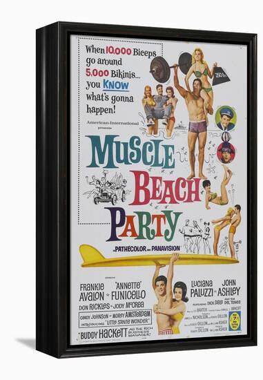 Muscle Beach Party, 1964, Directed by William Asher-null-Framed Premier Image Canvas