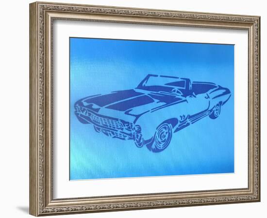 Muscle Car 1-Abstract Graffiti-Framed Giclee Print