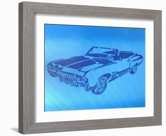 Muscle Car 1-Abstract Graffiti-Framed Giclee Print