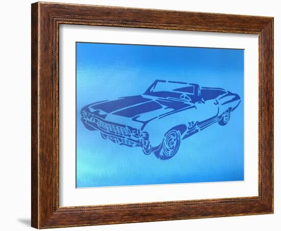 Muscle Car 1-Abstract Graffiti-Framed Giclee Print