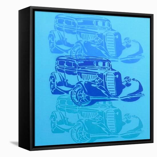 Muscle Car 2-Abstract Graffiti-Framed Premier Image Canvas