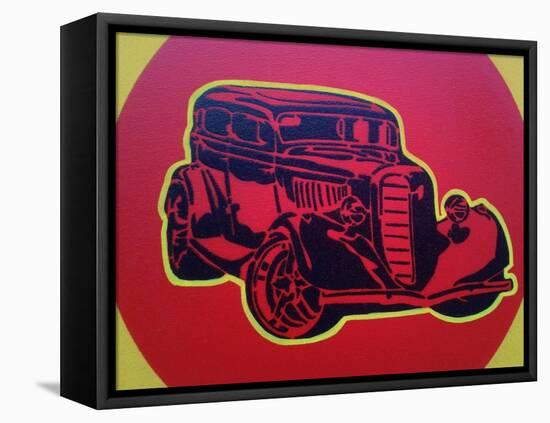 Muscle Car 3-Abstract Graffiti-Framed Premier Image Canvas