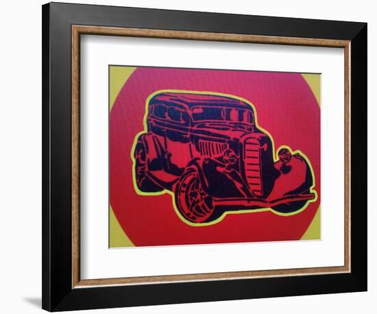 Muscle Car 3-Abstract Graffiti-Framed Giclee Print