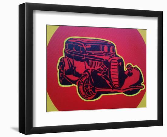 Muscle Car 3-Abstract Graffiti-Framed Giclee Print