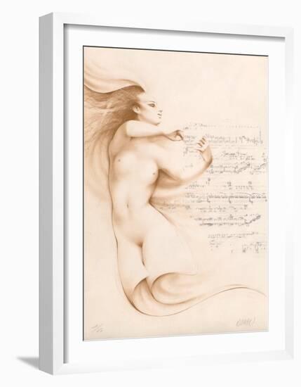 Muse I (ocre)-Gerard Daran-Framed Limited Edition