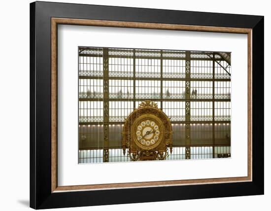 Musee D'Orsay Clock, Paris, France, Europe-Neil Farrin-Framed Photographic Print