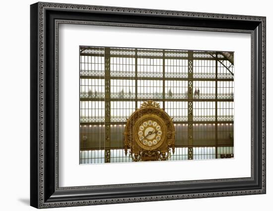 Musee D'Orsay Clock, Paris, France, Europe-Neil Farrin-Framed Photographic Print