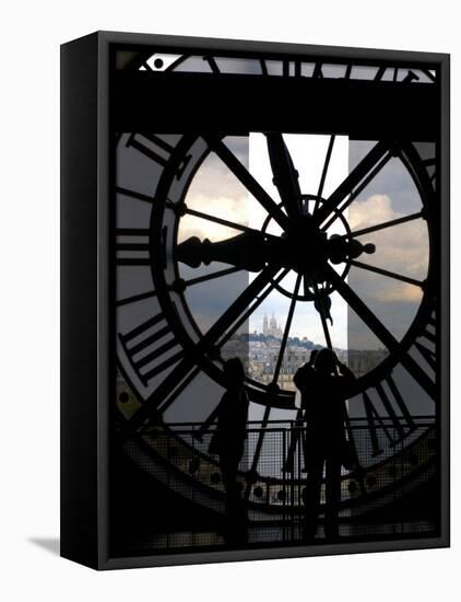 Musee d'Orsay's Clock Window, Paris, France-Lisa S^ Engelbrecht-Framed Premier Image Canvas