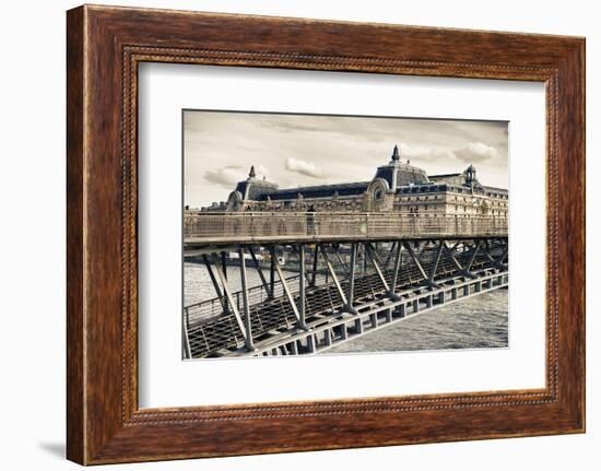 Musee d'Orsay - Solferino Bridge view - Paris - France-Philippe Hugonnard-Framed Photographic Print