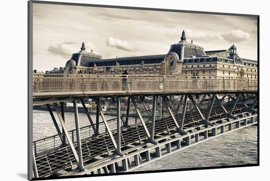 Musee d'Orsay - Solferino Bridge view - Paris - France-Philippe Hugonnard-Mounted Photographic Print