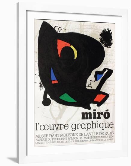 Musee Dart Moderne-Joan Miro-Framed Collectable Print