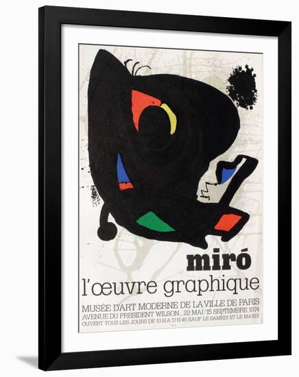 Musee Dart Moderne-Joan Miro-Framed Collectable Print