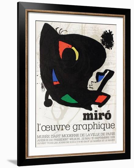 Musee Dart Moderne-Joan Miro-Framed Collectable Print