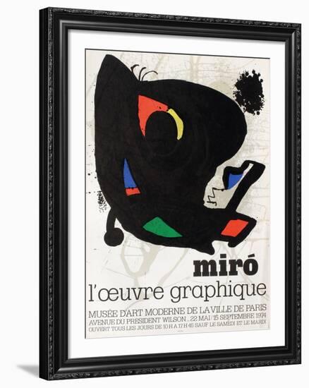 Musee Dart Moderne-Joan Miro-Framed Collectable Print