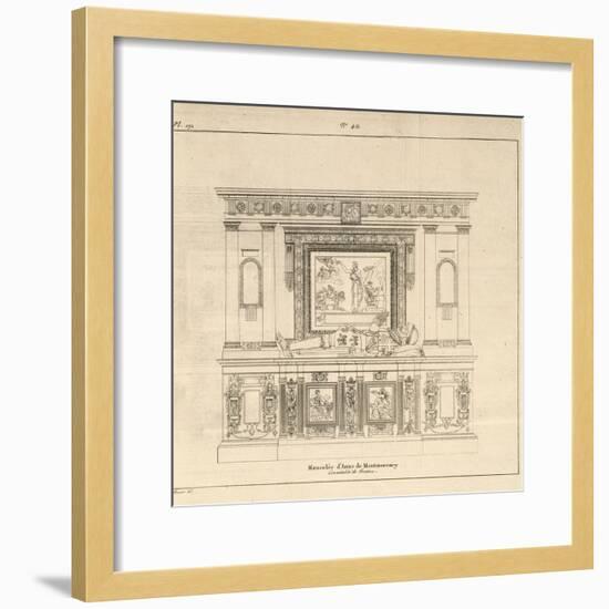 Musée des Monuments Français tome 5, par Alexandre Lenoir: planche 171 : mo-Charles Percier-Framed Giclee Print