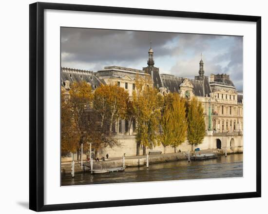 Musee Du Louvre Building in Autumn, Paris, France-Walter Bibikow-Framed Photographic Print