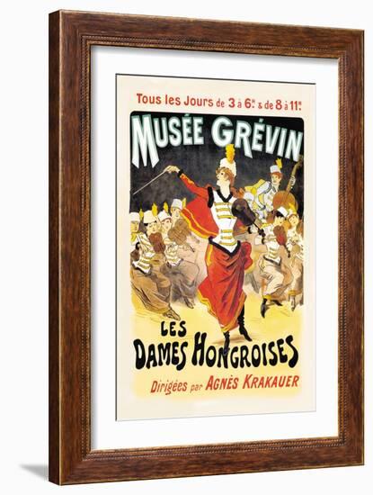 Musee Grevin: Les Dames Hongroises-Jules Chéret-Framed Art Print
