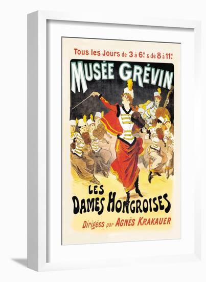 Musee Grevin: Les Dames Hongroises-Jules Chéret-Framed Art Print