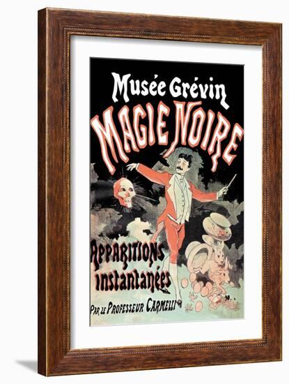 Musee Grevin Magie Noire: Apparitions Instantanees Par le Professeur Carmelli-Jules Ch?ret-Framed Art Print