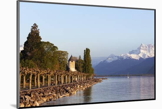 Musee Suisse du Jeu (The Swiss Museum of Games), Lake Geneva (Lac Leman), Vevey, Vaud, Switzerland,-Christian Kober-Mounted Photographic Print