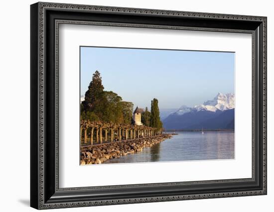 Musee Suisse du Jeu (The Swiss Museum of Games), Lake Geneva (Lac Leman), Vevey, Vaud, Switzerland,-Christian Kober-Framed Photographic Print