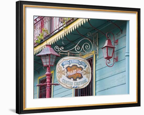 Museo Conventillo Marjan Grum on Moussy Street, La Boca District of Buenos Aires, Argentina-Richard Cummins-Framed Photographic Print