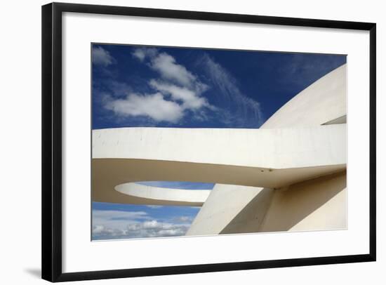 Museo Nacional (Nat'l Museum) Designed by Oscar Niemeyer, Brasilia, UNESCO Site, Brazil-Yadid Levy-Framed Photographic Print