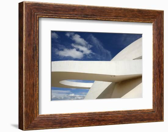 Museo Nacional (Nat'l Museum) Designed by Oscar Niemeyer, Brasilia, UNESCO Site, Brazil-Yadid Levy-Framed Photographic Print