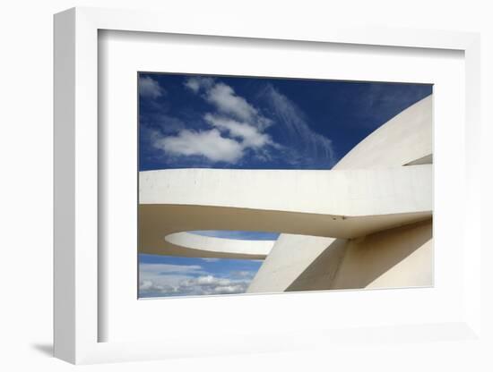 Museo Nacional (Nat'l Museum) Designed by Oscar Niemeyer, Brasilia, UNESCO Site, Brazil-Yadid Levy-Framed Photographic Print